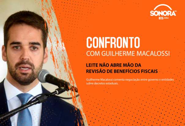 Foto notícia Leite não abre mão da revisão de benefícios fiscais