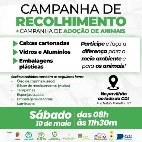 Foto notícia Campanha de recolhimento de vidros é transferida para o dia 10 de maio devido ao feriado