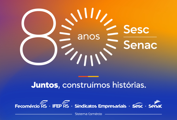 Foto notícia Sesc e Senac celebram 80 anos com programação especial em Farroupilha